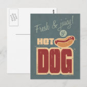 Hot Dog Postkarte (Vorne/Hinten)