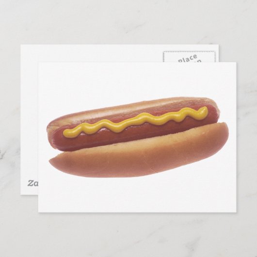 Hot Dog Postkarte (Vorne/Hinten)