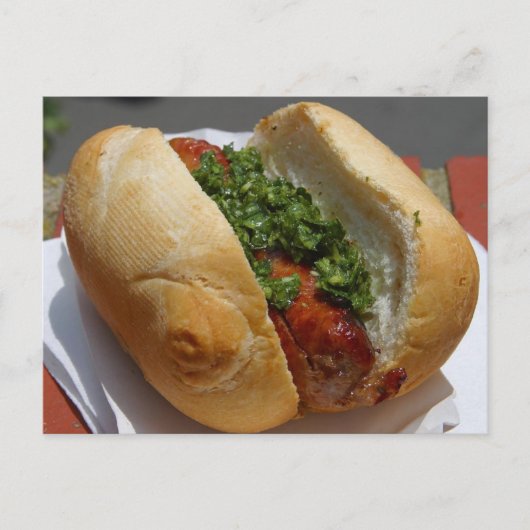 Hot Dog Postkarte (Vorderseite)