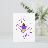 Hot Dog Postkarte (Stehend Vorderseite)