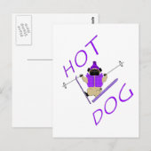 Hot Dog Postkarte (Vorne/Hinten)
