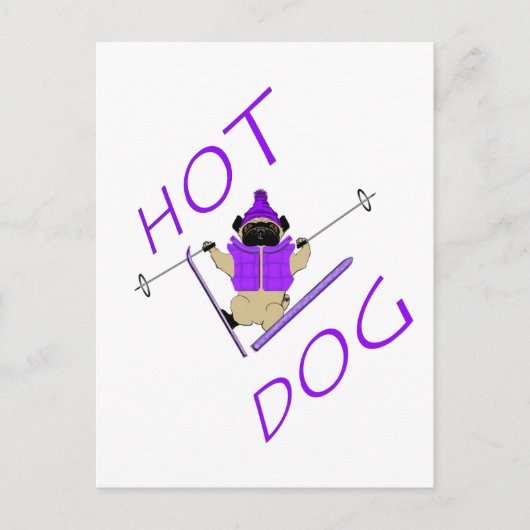 Hot Dog Postkarte (Vorderseite)