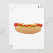 Hot Dog Postkarte (Vorne/Hinten)