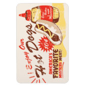 Hot Dog Premium Magnet (Vertikal)