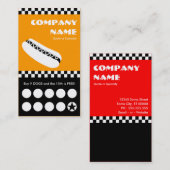 Hot-Dog-Schachbrett Treuekarte (Vorne/Hinten)