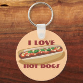 Hot Dog Schlüsselanhänger (Vorderseite)