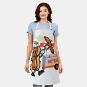 Hot Dog Schürze (Getragen)