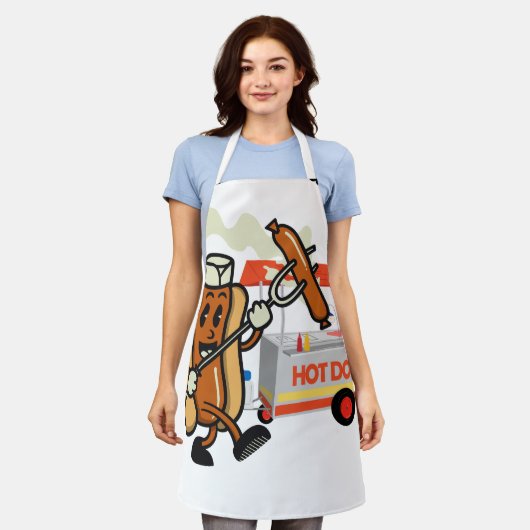Hot Dog Schürze (Getragen)