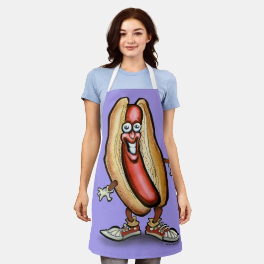 Hot Dog Schürze (Getragen)