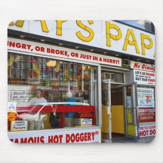 Hot Dog Shop Upper West Side New York City NYC Mousepad (Vorne)