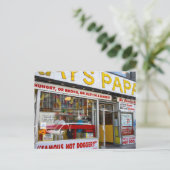Hot Dog Shop Upper West Side New York City NYC Postkarte (Stehend Vorderseite)