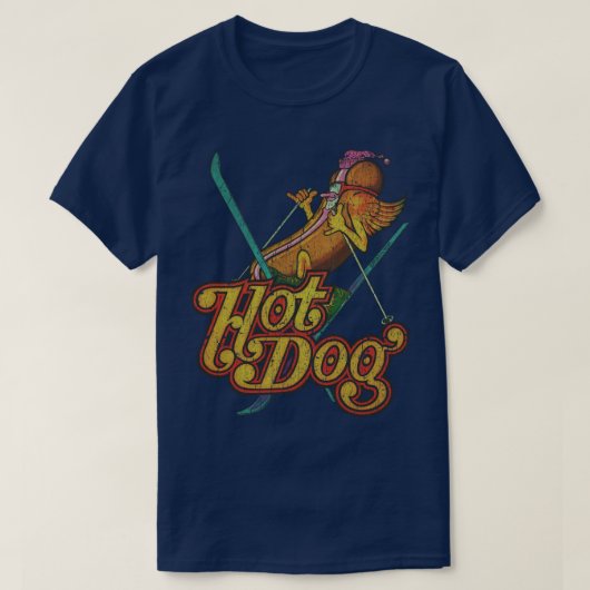 Hot Dog Skier 1974 T-Shirt (Design vorne)
