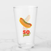 Hot Dog So gut! Glas (Vorderseite)