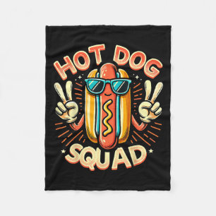 Hot Dog Squad Hot Dog Stand Team Hotdog Crew für m Fleecedecke