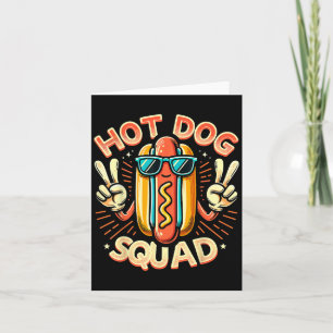 Hot Dog Squad Hot Dog Stand Team Hotdog Crew für m Karte
