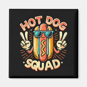 Hot Dog Squad Hot Dog Stand Team Hotdog Crew für m Magnet
