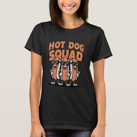 Hot Dog Squad Hot Dog Wurst T-Shirt (Vorderseite)