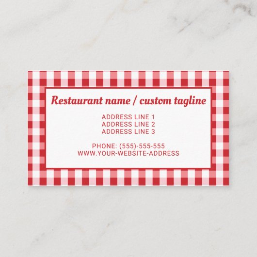 Hot Dog Stand oder Fast Food Restaurant Visitenkarte (Rückseite)