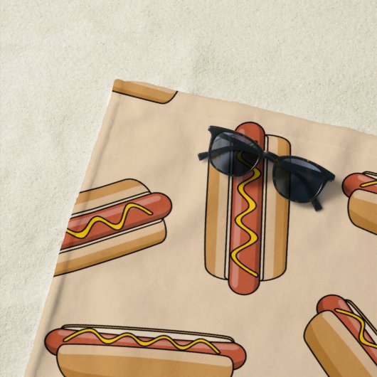 Hot Dog Strandtuch (Beispiel)
