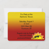 Hot Dog Summer Party Einladung (Rückseite)