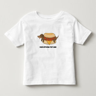 Hot Dog-T - Shirt für benutzerdefinierten Text