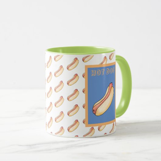 Hot Dog Tasse (VorderseiteRechts)