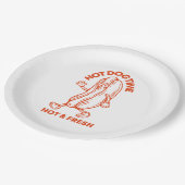 Hot Dog Time Pappteller (Schrägansicht)