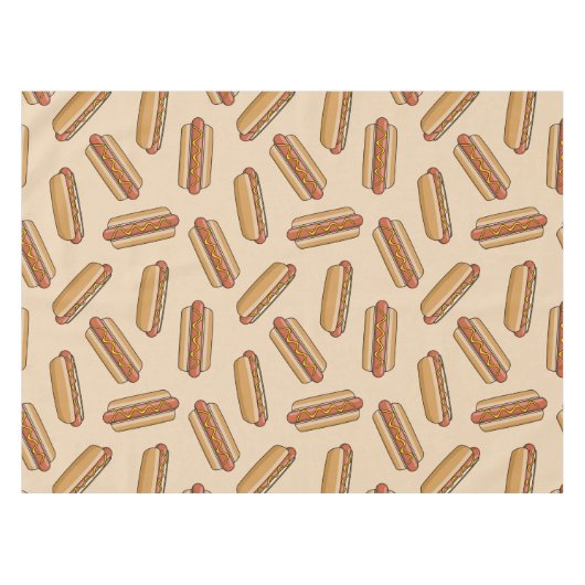 Hot Dog Tischdecke (Vorderseite (Horizontal))