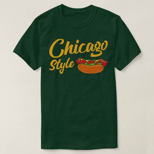 Hot Dog TShirt im Chicago-Stil (Design vorne)