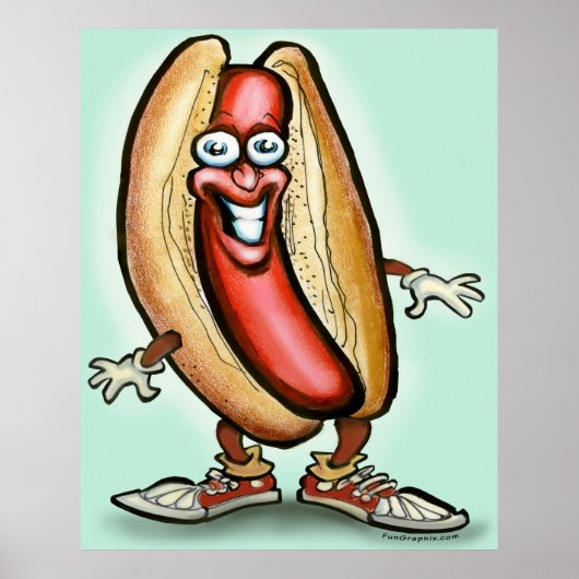 Hot Dog Typ Poster (Vorne)
