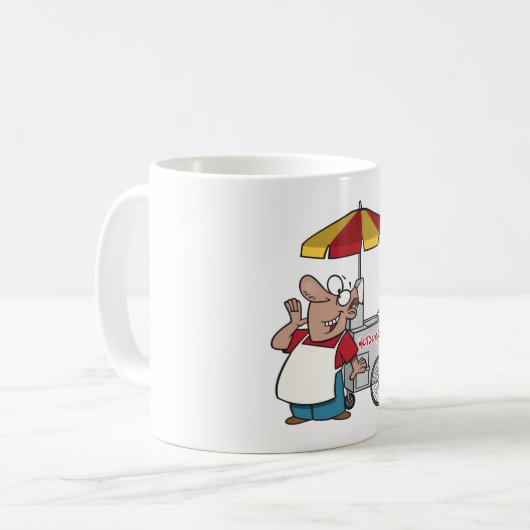 Hot Dog Vendor Kaffeetasse (Vorderseite Links)
