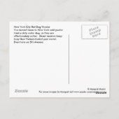 Hot Dog Vendor Postkarte (Rückseite)