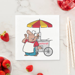 Hot Dog Vendor Serviette