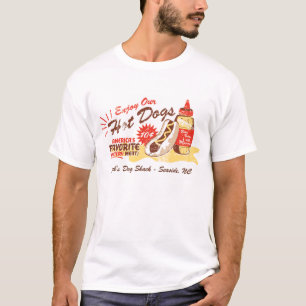 Hot Dog Vintage-T-Shirt (Personalisierbar) T-Shirt