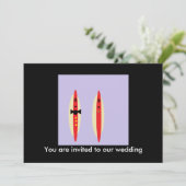 Hot Dog Wedding Einladung (Stehend Vorderseite)