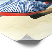 Hot Dog | Welpe im Schwimmbecken Poster (Ecke)