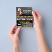 Hot Dog - Wettbewerb/Speed Eating Contest Flyer (Gruppe)
