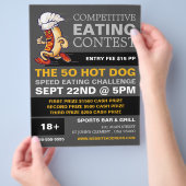 Hot Dog - Wettbewerb/Speed Eating Contest Flyer (Hand)