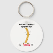 Hot Dog Witz ein Lächeln! Schlüsselanhänger (Vorderseite)