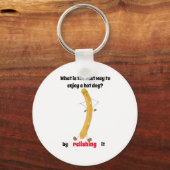 Hot Dog Witz ein Lächeln! Schlüsselanhänger (Vorderseite)