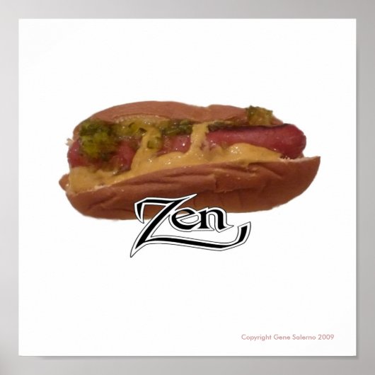 Hot Dog Zen Poster (Vorne)