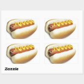 Hot Doge Rechteckiger Aufkleber (Blatt)