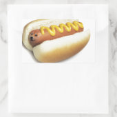 Hot Doge Rechteckiger Aufkleber (Tasche)
