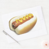 Hot Doge Rechteckiger Aufkleber (Umschlag)