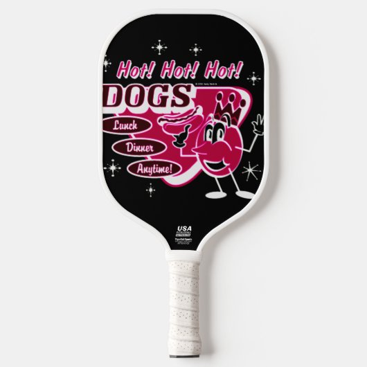 Hot Doggie Pickleball Schläger (Vorderseite)