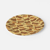 Hot Doggies Pappteller (Schrägansicht)