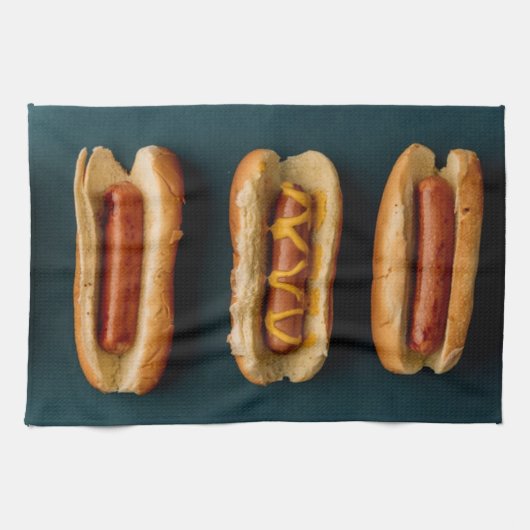 Hot Dogs and Buns Geschirrtuch (Horizontal)