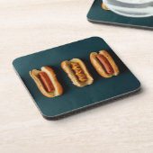 Hot Dogs and Buns Getränkeuntersetzer (Linke Seite)