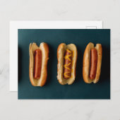 Hot Dogs and Buns Postkarte (Vorne/Hinten)