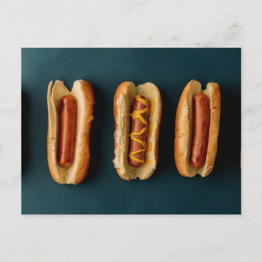 Hot Dogs and Buns Postkarte (Vorderseite)